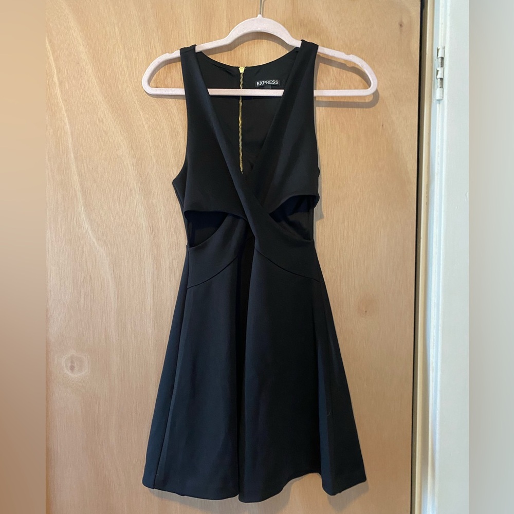 Express Cross Front dress with sides cut out